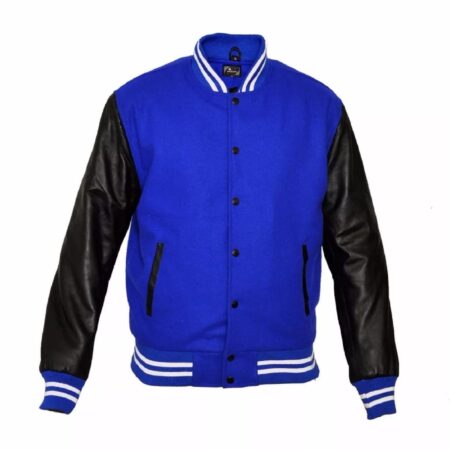 Varsity Jacket Black And Blue