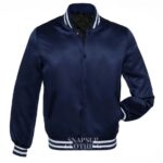 Mens Navy Blue Varsity Jacket