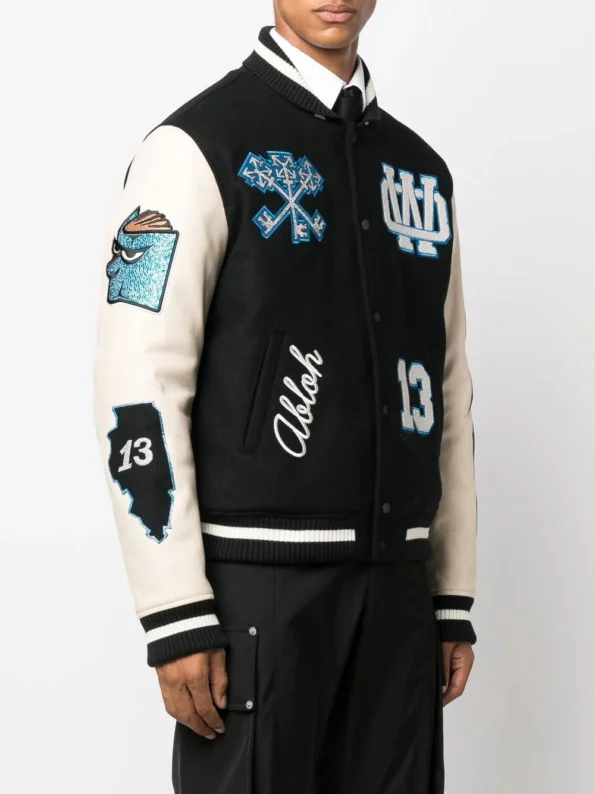 varsity jacket off white