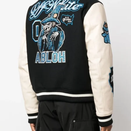 varsity jacket off white