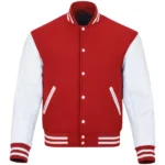 varsity jacket red white