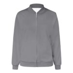 grey varsity jacket women's