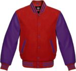 red purple varsity jacket