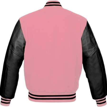 Black And Pink Varsity Jacket