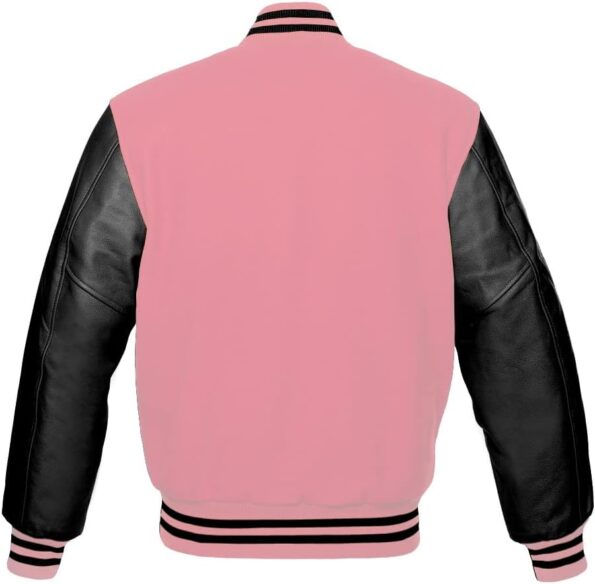 Black And Pink Varsity Jacket