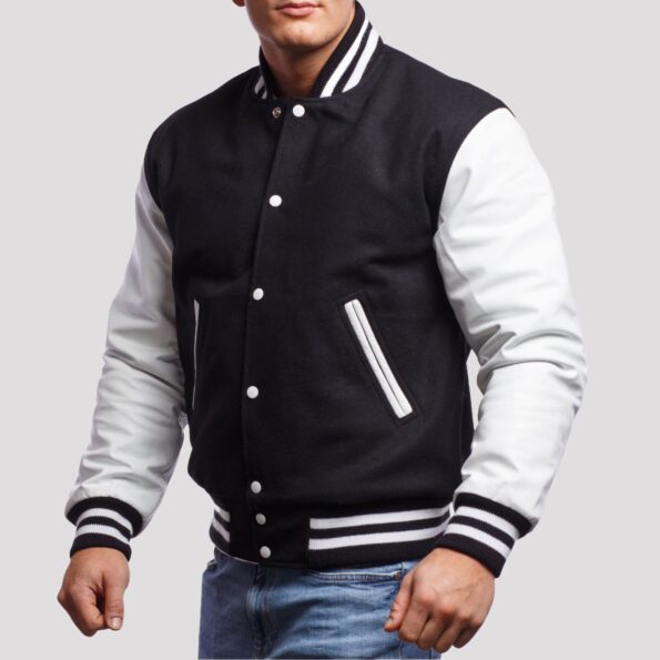 Varsity Jacket Black And White