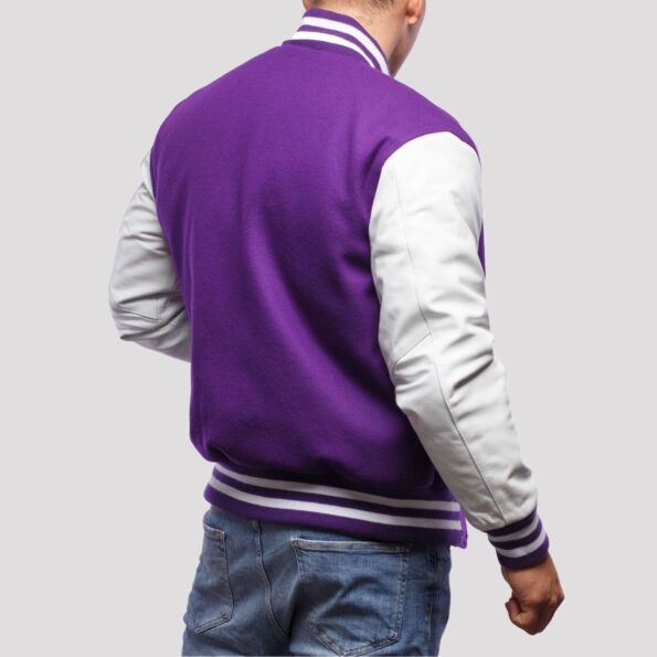 Varsity Jacket Purple And White