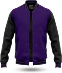 black purple varsity jacket