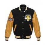 Front view of Boston Bruins Classic varsity jacket