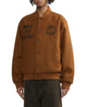 mens brown varsity jacket