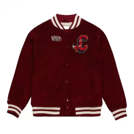 Front view of Chicago Bulls Collegiate varsity jacket