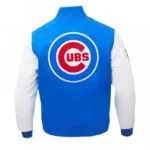 Front view of Chicago Cubs Home Town Varsity Jacket