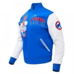 Front view of Chicago Cubs Home Town Varsity Jacket