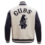 Front view of Chicago Cubs Retro Classic Varsity Jacket