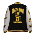 Front view of Death Row Records Varsity Jacket