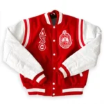 Front view of Delta Sigma Theta Letterman Jacket