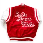 Front view of Delta Sigma Theta Letterman Jacket