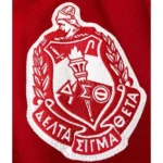 Front view of Delta Sigma Theta Letterman Jacket