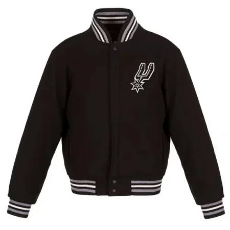 Front view of San Antonio Spurs Varsity jacket