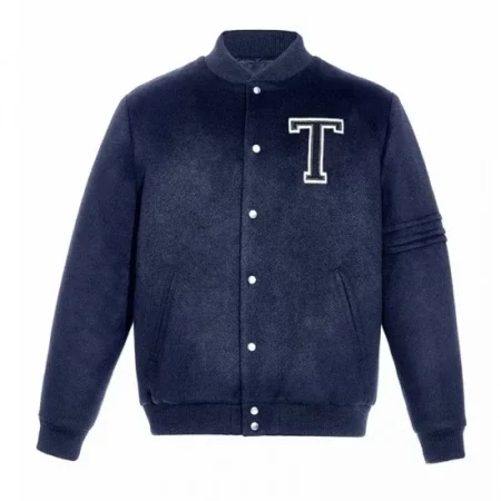 Front view of John Tavares 91 varsity jacket