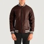 Dark Brown Varsity Jacket