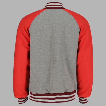 Varsity Jacket Grey And Red