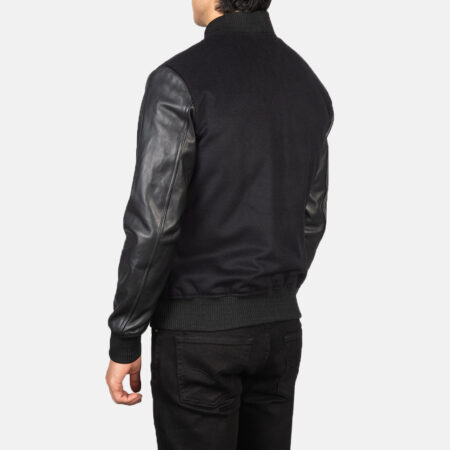 Black Leather Varsity Jackets