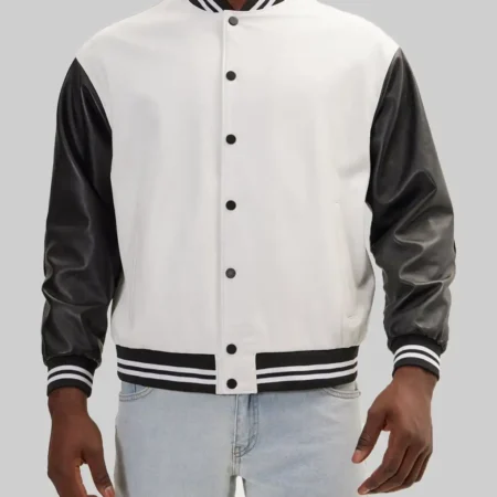 white leather jacket for men