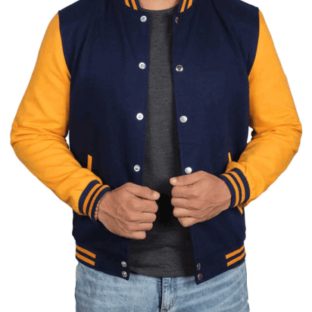 Yellow And Blue Varsity Jacket