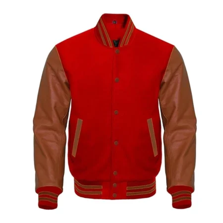 Red And Brown Varsity Jacket