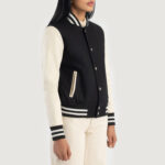 Women’s+Savant+Black+&+White+Hybrid+Varsity+Jacket+Full+Length-2-1686936237317