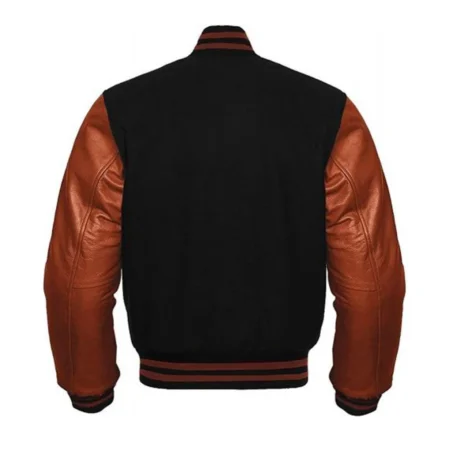 Black Brown Varsity Jacket