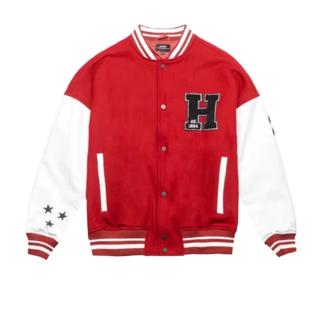 varsity jacket white and red