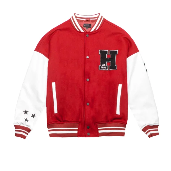 varsity jacket white and red