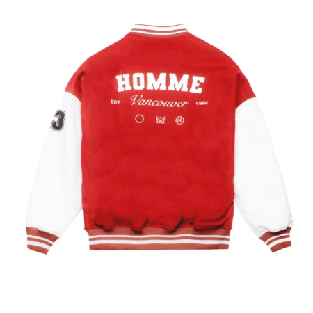 varsity jacket white and red