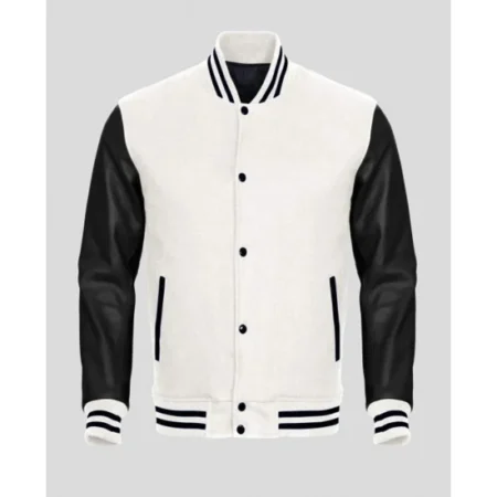 Varsity Jacket White And Black