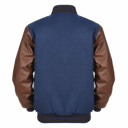 Varsity Jacket Navy Brown