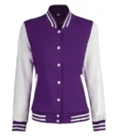 Purple Varsity Jacket Women