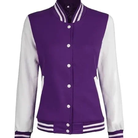 Purple Varsity Jacket Women