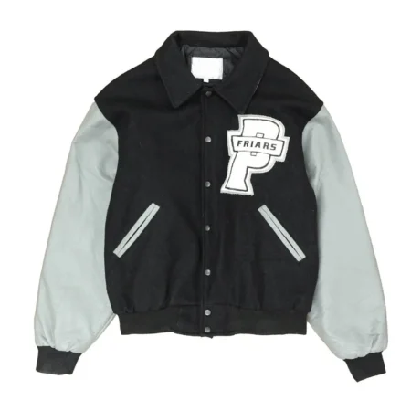 Providence College Friars Varsity Jacket front view with logo.