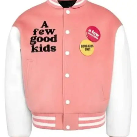 Front view of A Few Good Kids Strike Varsity Jacket