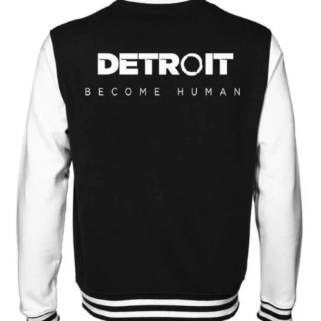 Back view of Detroit Become Human Varsity Jacket