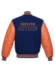 Front view of Mens Huston Astros Letterman Jacket