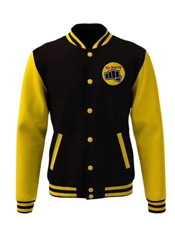 Front view of Moletom Karate Cobra Kai Varsity Jacket