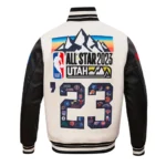 Front view of All Star 2023 Classic Rib Varsity Jacket.