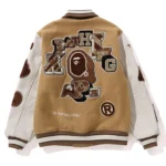 Multi Motif Bape Varsity Jacket Front View