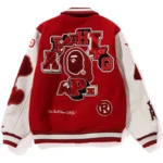 Multi Motif Bape Varsity Jacket Front View