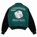 Billionaire Girls Club Varsity Jacket front view