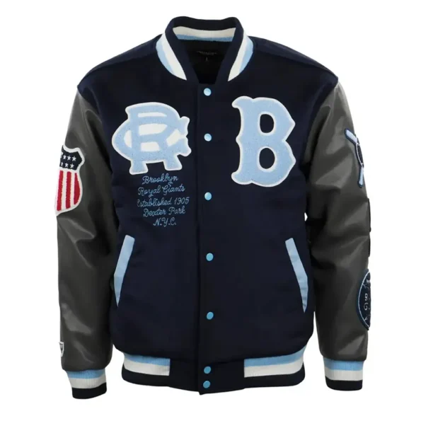 Brooklyn Royal Giants Varsity Jacket front view design details