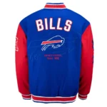 Buffalo Bills Blue and Red Varsity Jacket front image